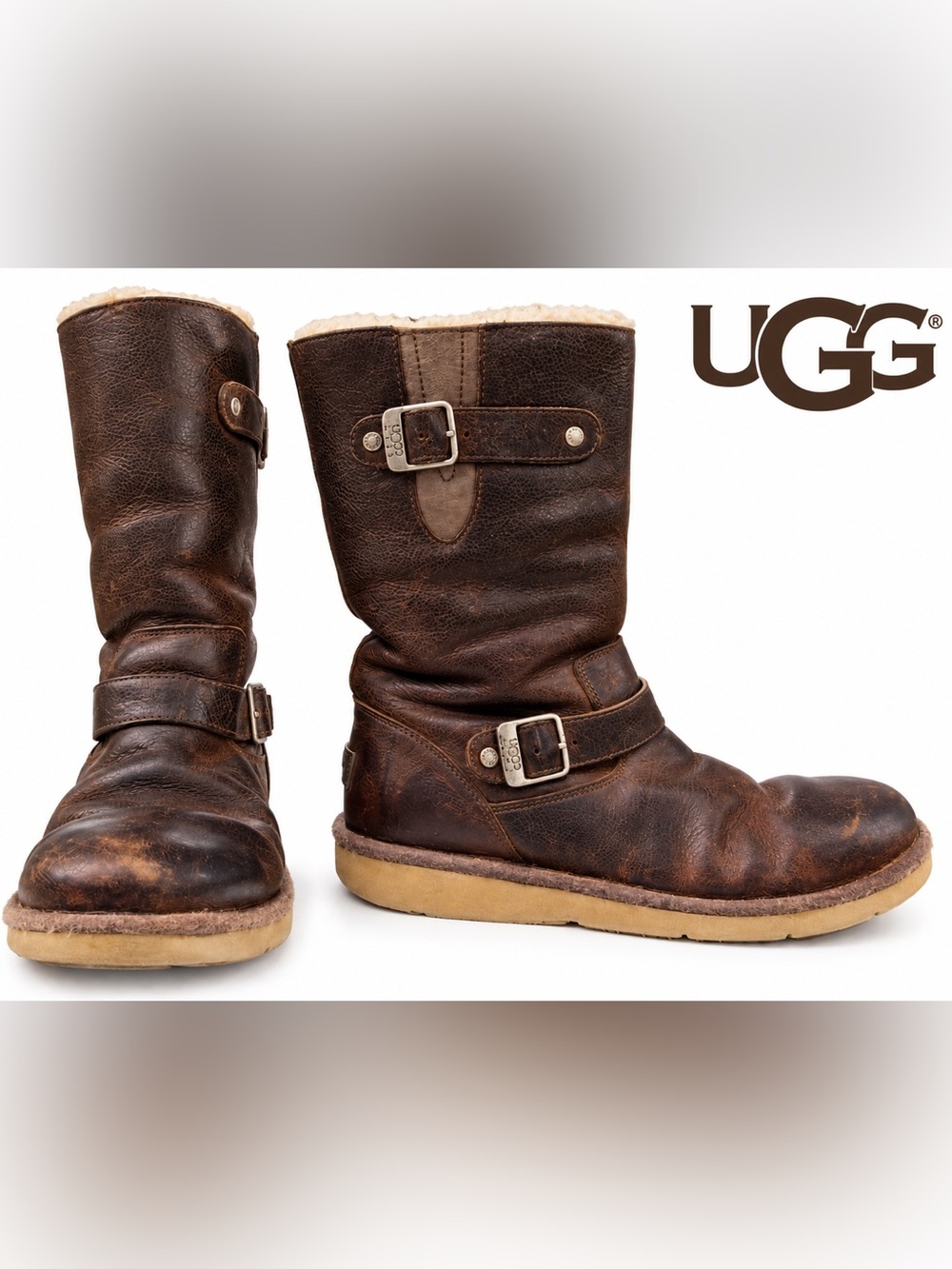 vintage UGG Kensington Moto Boots